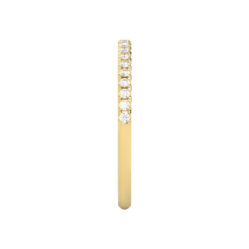 french pave eternity band yellow-side_view