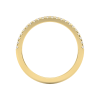 french pave eternity band yellow-top_view